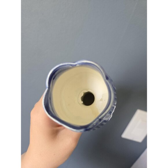 Delft Blue Tulip Candleholder Vintage Floral Dutch Blue & White Porcelain China - Picture 10 of 10